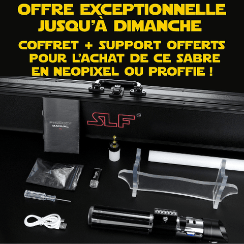 Sabre Laser Dark Warrior - Sabre laser lumineux - RÉPLIQUE - RGB - SLF - France